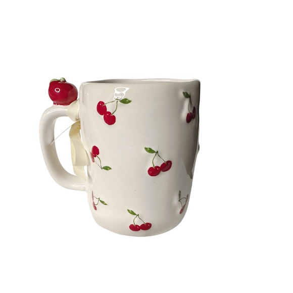 Rae Dunn Cherry Delight Mug - White and Red - Picture 2 of 5